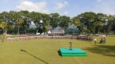 Ratusan Perangkat Desa di Kabupaten Cianjur Ikuti Program Pembinaan Bela Negara