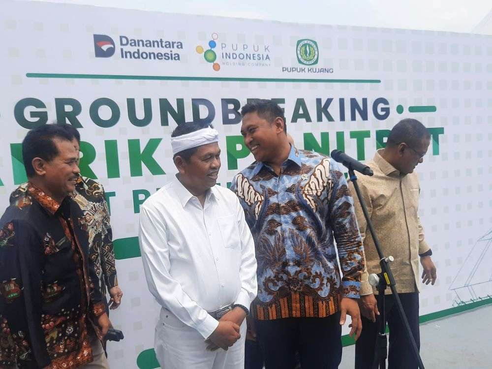 Gubernur Jabar dan Wamentan Groundbreaking Pabrik NPK Nitrat Pertama di Indonesia