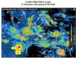BMKG Pantau Bibit Siklon Tropis 93S, Potensi Menguat dalam 24–72 Jam