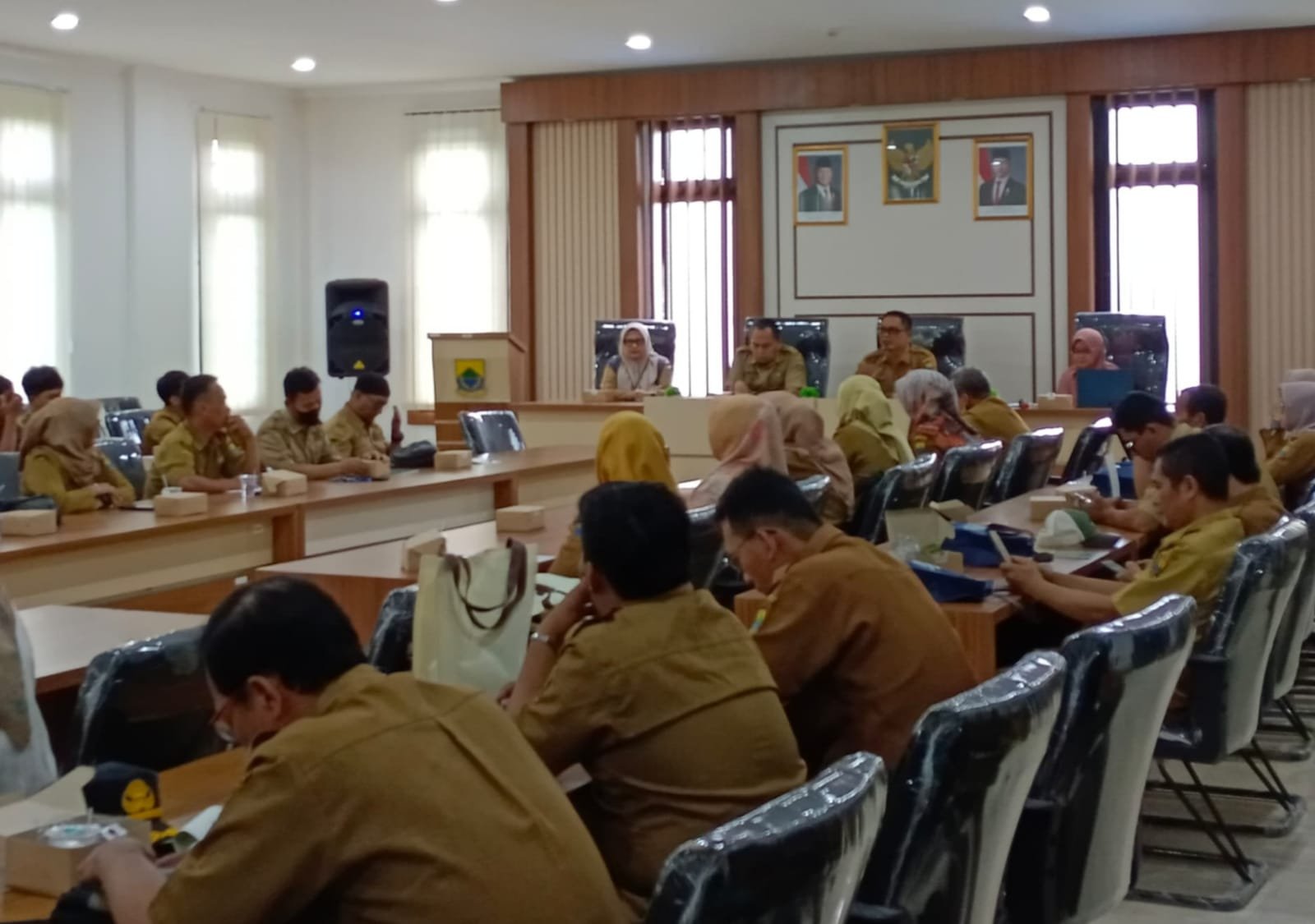 RAPAT KORDINASI: Badan Keuangan dan Aset Daerah (BKAD) Kabupaten Cianjur menggelar Rapat Koordinasi Peningkatan Pengelolaan Keuangan dan Aset Desa Tahun 2025.