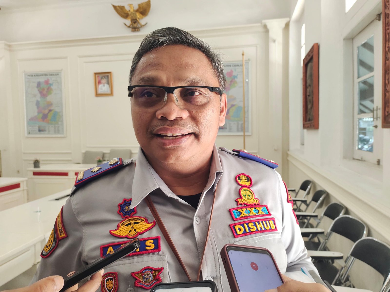 Kepala Dishub Cianjur, Aris Haryanto,(Cianjur Ekspres/Moch Nursidin)