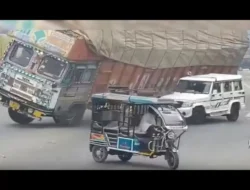 Truk Terguling dan Timpa Mobil Dinas di Rampur, Satu Orang Tewas di Lokasi