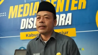 Kepala Disdikpora Kabupaten Cianjur, Ruhli Solehudin.(Cianjur Ekspres/Moch Nursidin)