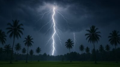 Wow, BMKG Hitung 1 Juta Petir Sambar Jabar Selama November 2025