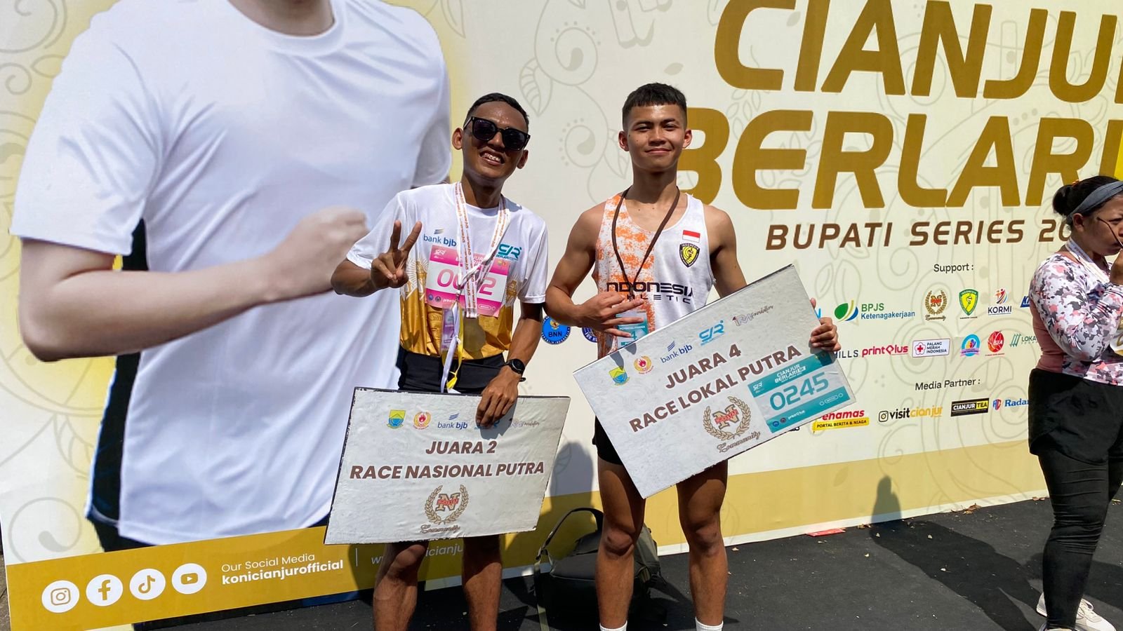 Nekat Naik Motor dari Cilacap ke Cianjur, Alvin Raih Juara 2 Kategori Race Nasional di Cianjur Berlari
