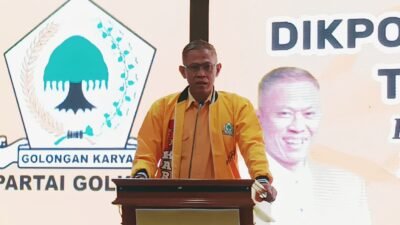 Ketua DPD Partai Golkar Kabupaten Cianjur, Tb Mulyana Syahrudin.(Cianjur Ekspres/Herry Febriyanto)