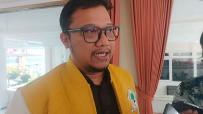 Ketua Harian DPD Partai Golkar Jawa Barat, Daniel Mutaqien Syafiuddin.(Cianjur Ekspres/Herry Febriyanto)