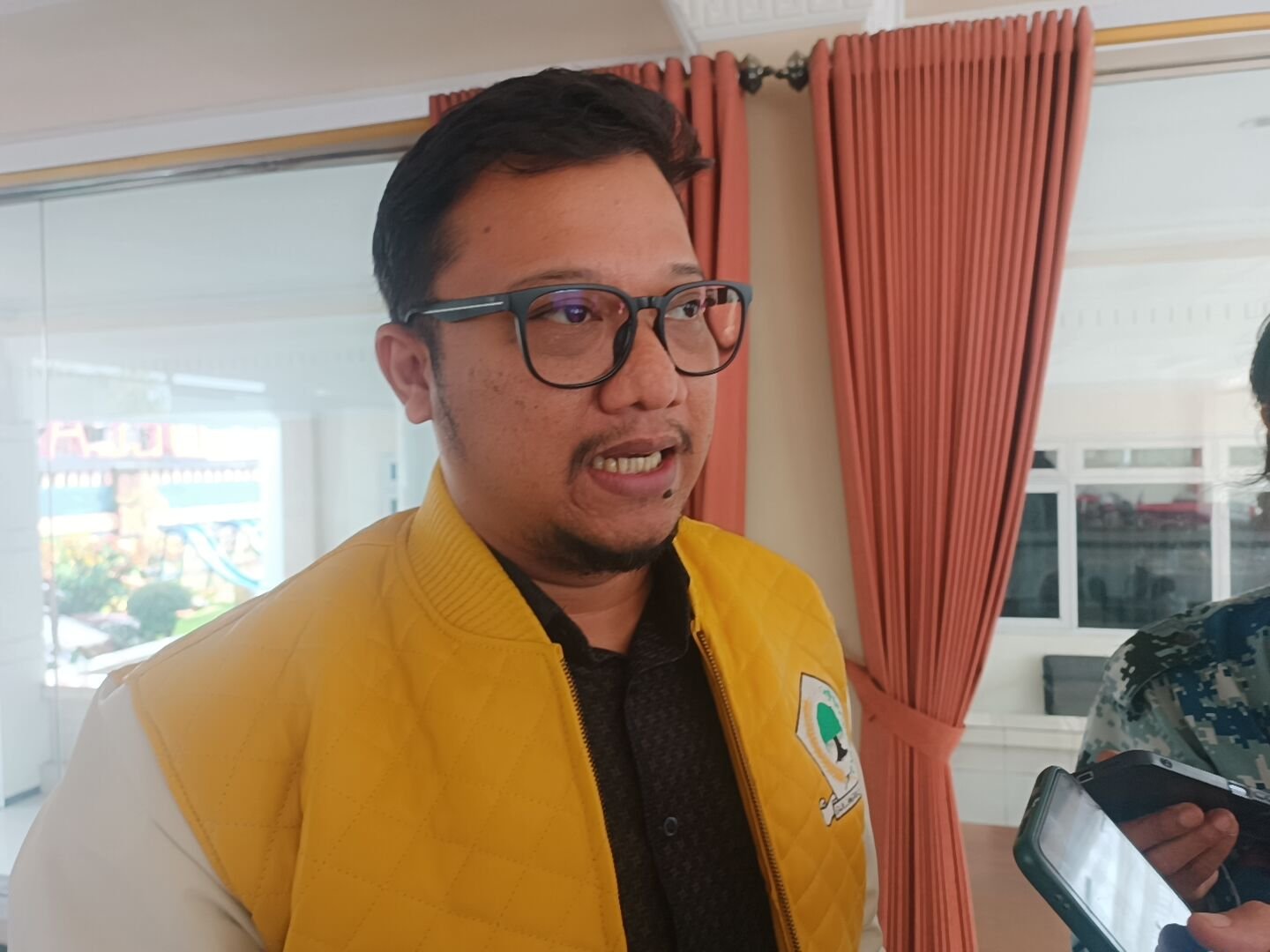 Ketua Harian DPD Partai Golkar Jawa Barat, Daniel Mutaqien Syafiuddin.(Cianjur Ekspres/Herry Febriyanto)