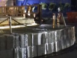 Disperkim Bakal Cek Air di Tugu Lampu Gentur Cianjur yang Meluap ke Jalan