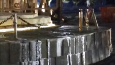 Disperkim Bakal Cek Air di Tugu Lampu Gentur Cianjur yang Meluap ke Jalan