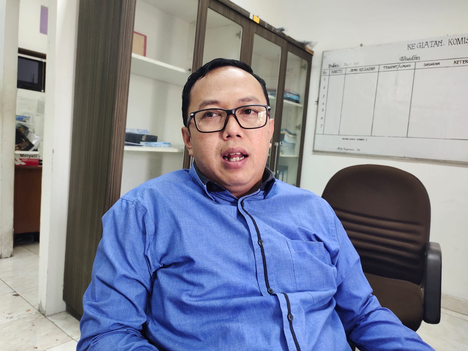 Wakil Ketua DPC Hiswana Migas Kabupaten Cianjur, Hendi Mulyana.(Cianjur Ekspres/Moch Nursidin)