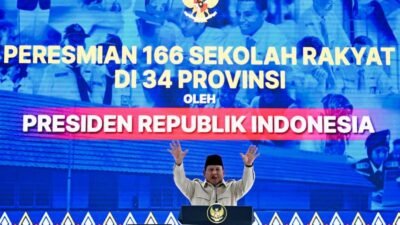 Presiden Prabowo Resmikan 166 Sekolah Rakyat, Tegaskan Komitmen Putus Rantai Kemiskinan Ekstrem