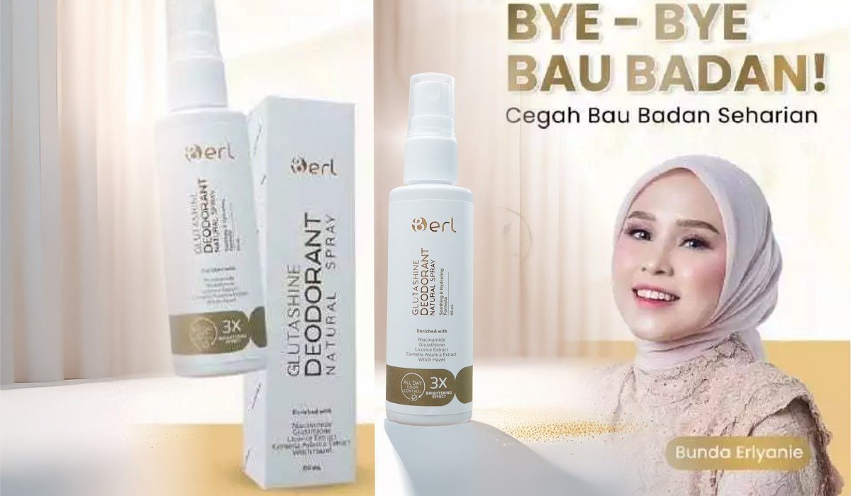 B ERL GlutaShine Deodorant Natural Spray