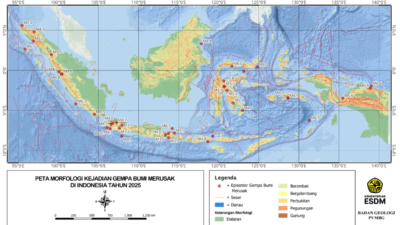 Dinamika Tektonik Indonesia dan Rekor Gempa Bumi Merusak Tahun 2025