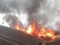 Diduga Korsleting Listrik, Empat Rumah di Cipanas Cianjur Terbakar