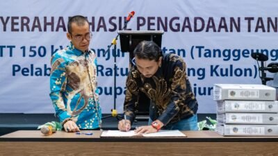 BPN Cianjur Serahkan Pengadaan Lahan kepada PLN UIP JBT untuk Perkuat Sistem Kelistrikan di Cianjur
