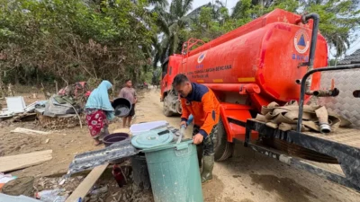 Tim Gabungan Pastikan Air Bersih Tetap Mengalir untuk Warga Aceh Tamiang