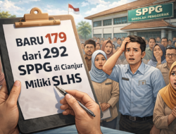 Baru 179 dari 292 SPPG di Cianjur yang Miliki SLHS