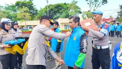 Polres Cianjur Gelar Apel Ojek Kamtibmas