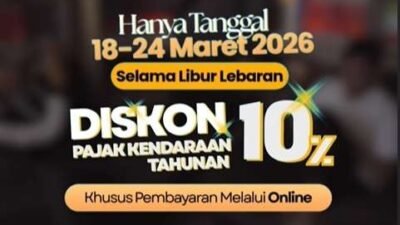 Pemprov Jabar Berikan Diskon 10 Persen Pajak Kendaraan Bermotor Selama Libur Idulfitri