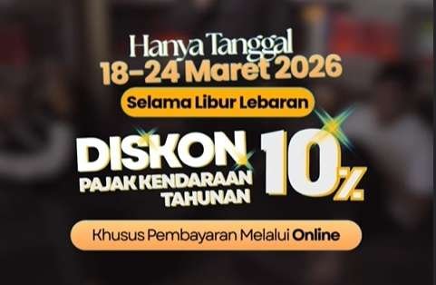 Pemprov Jabar Berikan Diskon 10 Persen Pajak Kendaraan Bermotor Selama Libur Idulfitri