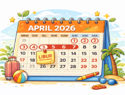 Catat! Jadwal Libur Nasional 2026, April Jadi Bulan Penuh Hari Libur