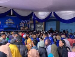 Ribuan Warga Padati Pasar Murah yang Digelar DPD PAN Cianjur
