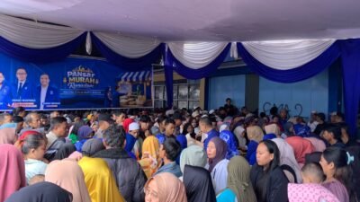 Ribuan Warga Padati Pasar Murah yang Digelar DPD PAN Cianjur