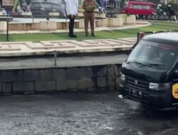 Jalan Rusak di Bundaran Tugu Lampu Gentur akan Diperbaiki, Dinas PUTR Cianjur: Dibeton