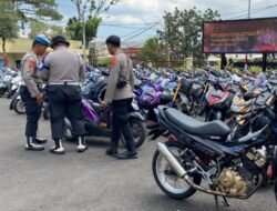 Terjaring Razia, Ratusan Pemotor Ganti Knalpot Brong dengan Knalpot Standar di Polres Cianjur