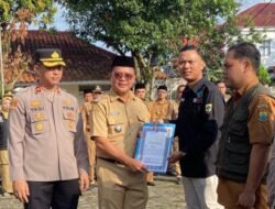 Kecamatan Cianjur Gelar Apel Bersama Penyerahan Piagam Penghargaan dan Halal Bihalal