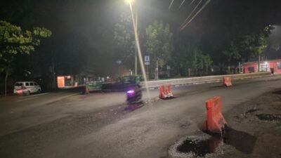 Puncak Arus Mudik Lebaran 2026 di Tugu Kuda Kosong Cianjur Ramai Lancar