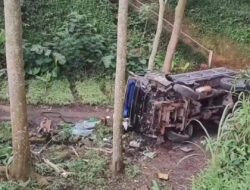 Truk Tabrak Pohon dan Terperosok di Cugenang Cianjur, Tiga Orang Terluka