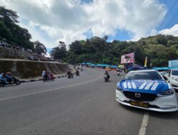 Hari Terakhir Libur Lebaran, Arus Lalu Lintas di Kawasan Puncak Cianjur Lancar