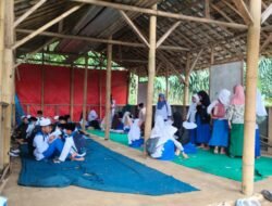 Pascagempa Bumi 5,6 M, Ratusan Siswa DTA di Cugenang Cianjur Masih Belajar di Gubuk Bambu