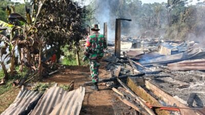 Kandang Ayam Terbakar di Campaka Cianjur, Satu Orang Kritis