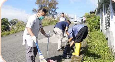 Ciptakan Lingkungan yang Sehat, RSUD Cimacan Rutin Laksanakan Kegiatan Jumat Bersih