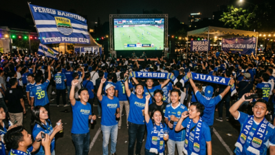 Menanti Hattrick Persib, Nobar di Cianjur Digelar dari Pos Ronda hingga Polres
