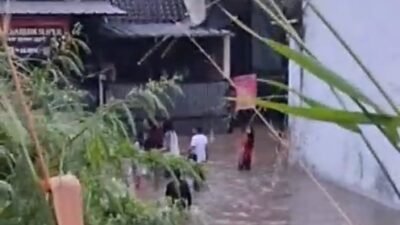 Hujan Deras Guyur Karangtengah, Rumah Warga Terendam Banjir