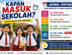 Catat! Jadwal Masuk Sekolah Setelah Libur Semester 2 Tahun 2026