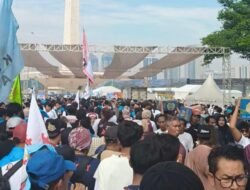 Ribuan Buruh Cianjur Ikut May Day 2026 di Monas Jakarta