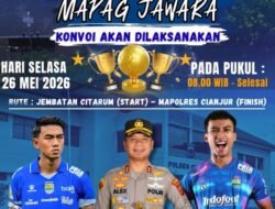 Polres Cianjur Gelar Mapag Jawara untuk Robi Darwis dan Kakang Rudianto