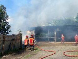 Api Lahap Rumah dan Gudang Bengkel di Cugenang, Mobil Customer Selamat