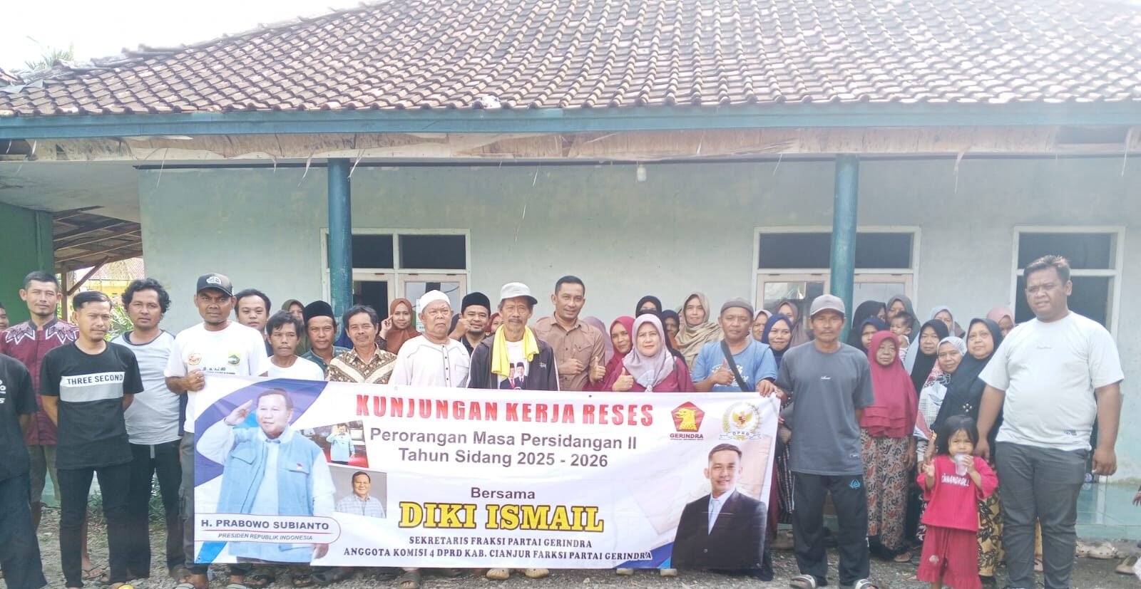 Anggota DPRD Kabupaten Cianjur, Diki Ismail saat melaksanakan kegiatan reses masa persidangan III Tahun 2025/2026 di daerah pemilihan (dapil) 6