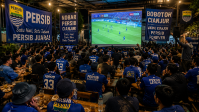 Daftar Titik Nobar PERSIB di Cianjur, Bobotoh Siap Birukan Kota!