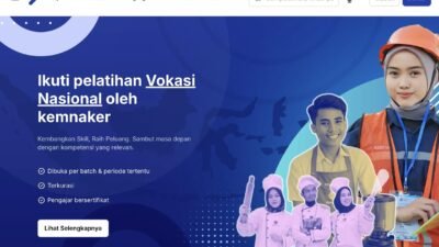 Pemerintah Buka Pelatihan Vokasi Nasional 2026 Batch 2, Kuota Capai 30 Ribu Peserta