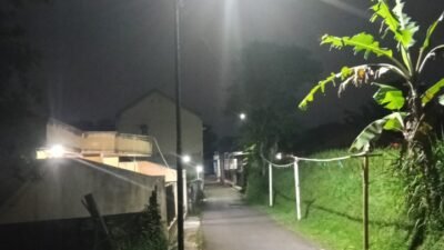 Pemdes Sukamanah Cugenang Pasang 108 Titik PJU di Jalan Desa