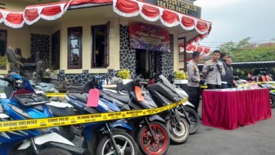 Polsek Pacet Bongkar Komplotan Curanmor, 23 Motor Disita