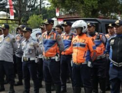 Dishub Cianjur Turunkan Puluhan Personel Amankan Arus Lalu Lintas Pawai Obor 1 Muharram