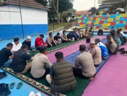 Polsek Pacet Gelar Syukuran Lapangan Voli Jelang Kapolres Cup